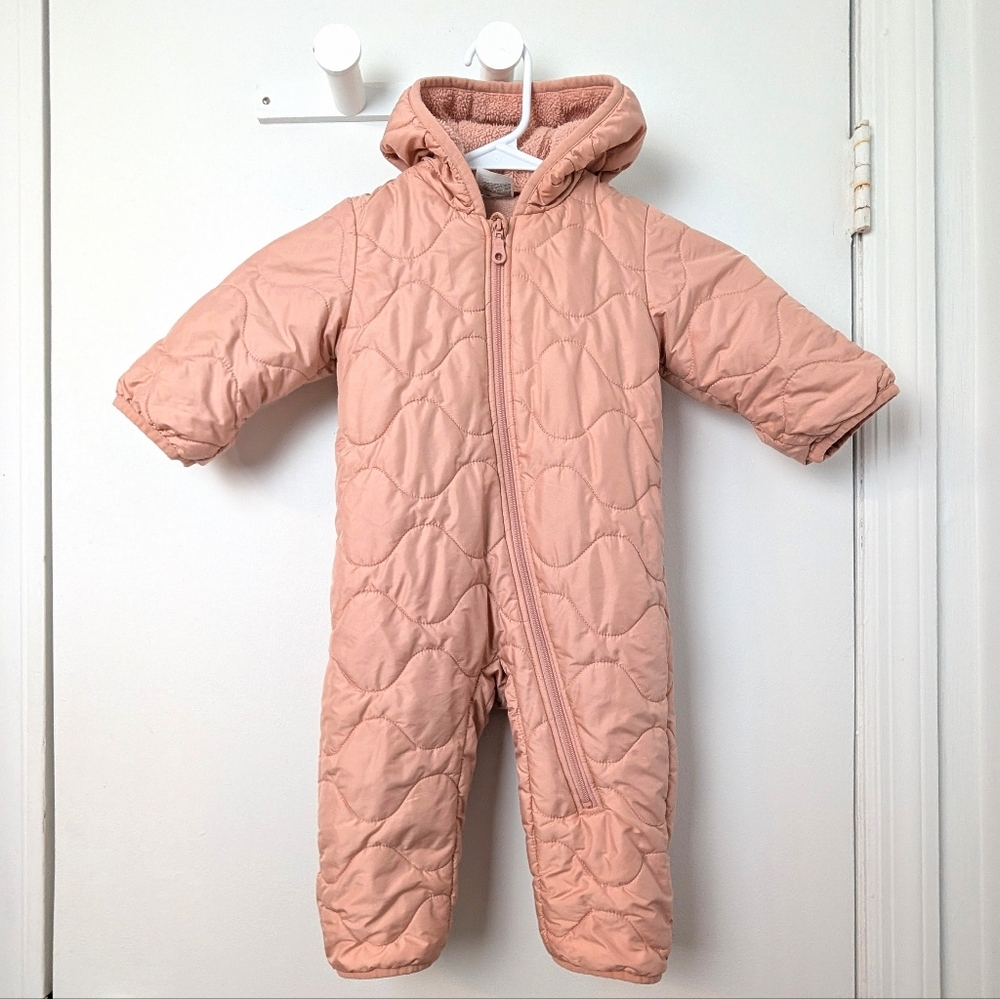Uniqlo Baby Bunting Snow Suit In Pink